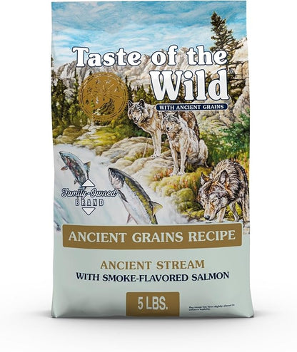 Taste Of The Wild Ancient Stream Canine Recipe With Smoke-Flavored Salmon And Ancient Grains 5lb