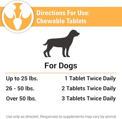 Vet Classics Urinary Tract Dog Supplement – Urinary Tract Support for Dogs, Helps Support Normal Urinary Tract Function, Pet Incontinence – Cranberry Dog Supplements – Chewable Tablets 120 Ct.