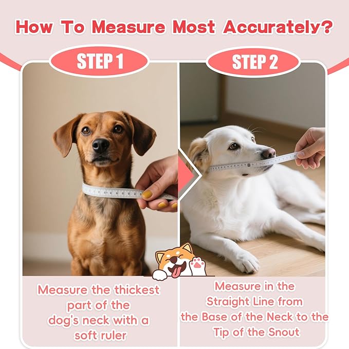 Soft Dog Cone Collar Alternative for Medium Dogs(Small&Medium Dachshund Beagle Shiba lnu), Adjustable Protective Dog Recovery Cone, Elizabethan Comfortable Neck Pillow Cone After Surgery Anti Licking
