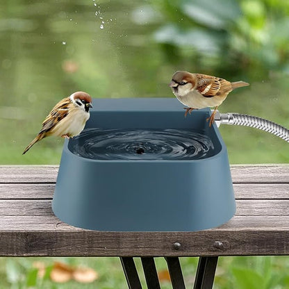 NAMSAN Automatic Dog Water Dispenser with Float Valve, 3/4'' Anti-Bite Metal Pipe, Outdoor Automatic Water Dispenser for Cats Chicken Animals, Goat Waterer, Livestock Water Trough