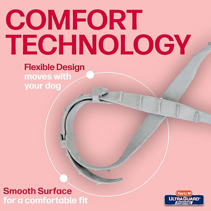 Hartz UltraGuard ProMax Flea & Tick Collar for Dogs I 12 Months Protection I Soft & Comfortable Flea & Tick Prevention I 2 Pack,Gray