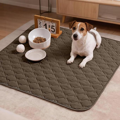 gogobunny 100% Double Sided Waterproof Dog Blanket Soft Pet Bed Cover Reversible Protect Furniture Couch Sofa Car for Puppy Cat Kids (Dark Walnut/Light Walnut, 30x30 Inch (Pack of 1))