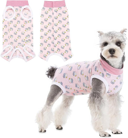 Coppthinktu Recovery Suit for Dogs After Surgery, Dog Onesie Surgery Recovery Suit for Female Spay, Soft Male Surgical Pajamas Bodysuits for Small Medium Puppy to Anti Licking Dog Cone Alternative