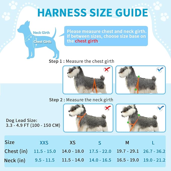 Lukovee No Pull Dog Harness and Leash Set, Soft Padded Small Dog Harness, Neck & Chest Adjustable Reflective Vest Puppy Harness with 4ft Lightweight Anti-Twist Dog Leash for Small Dogs (XS, Fuschia)