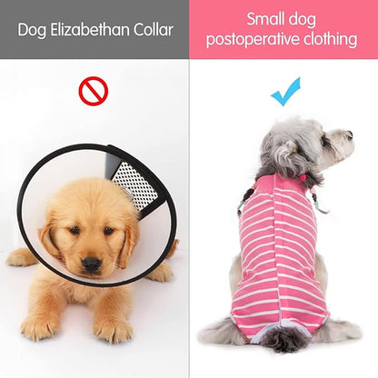 Coppthinktu Dog Surgery Recovery Suit for Dogs Cat Dog Onesie, Dog Recovery Suit Female for Small Medium, Pet Surgical Neuter Post-Surgery Suit E-Collar Alternative Anti Licking Abdominal Wounds
