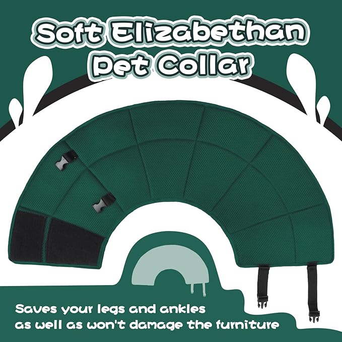 Dog Cone Collar After Surgery, Adjustable Soft Recovery Cone for Small Dogs to Stop Licking, Light-Weight Comfortable Elizabethan Collar for Dogs Anti-Bite Lick Protective Wound