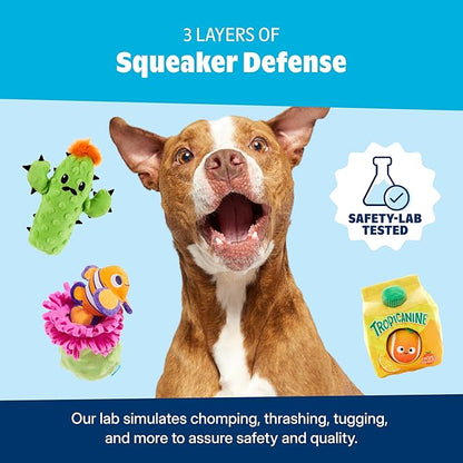 Barkbox Kangaroo Tossing Flying Disc Dog Toy | Fluff-Free Crinkle Disc with T-Shirt Rope Edge | Durable Fetch & Tug Toy for Dogs & Puppies