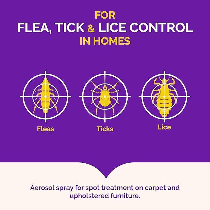 Hot Shot Flea, Tick & Lice Killer with Odor Neutralizer (Aerosol) 14 Oz (1 pack)