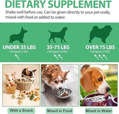 Antibiotics for Dogs, Natural Antibiotics for Dogs, Dog Multivitamin for Pets, Dog Antibiotics Helps Support a Healthy Immune System, 2 Fl Oz ﻿ ﻿ ﻿ ﻿