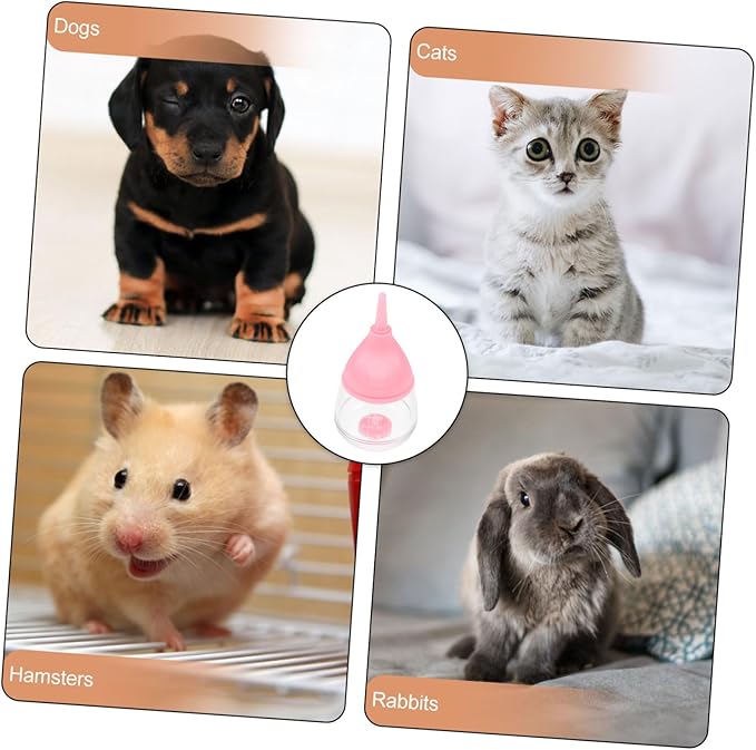 Toyvian Nursing Bottle for Puppy Feeding Bottle with Flow Nipples Easy to Lightweight Design for Kittens and Pets for Controlled Milk Feeding