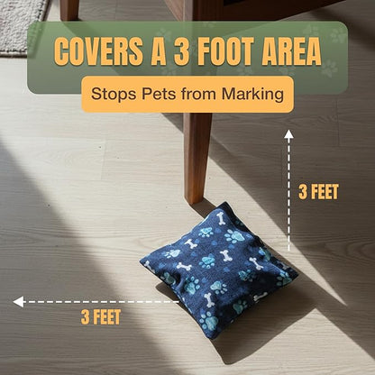 Dog Marking Prevention Product – Dog Pee Deterrent Indoor – Dog & Puppy Potty Training Aids– Long-Lasting Dog Pee Stopper Bag, Pet & Child Safe, No Sprays, 6 Months Protection - Blue Bone Paws