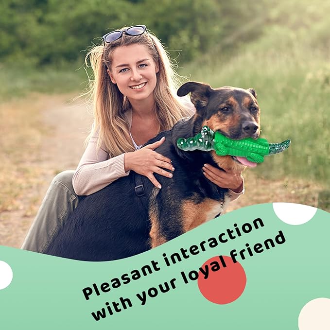 Dog Toys for Aggressive Chewers -Indestructible Dog Toys for Large Dogs to Reduce Pet Anxiety and Boredom for Small, Medium, Large Breed, Dog Chew Toys to Keep Them Busy