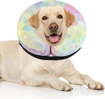 Inflatable Dog Recovery Collar, Dog Cone Collar for After Surgery, Prevent Dogs from Biting & Scratching Wound E-Collars to Help with Healing Soft Pet Recovery Collar Does
