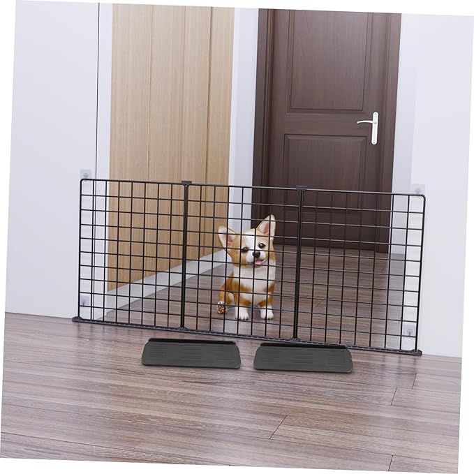 Ramps for Doorways Baby Gate Pedal Plastic Triangle Pet Gate Reinforcement Accessories Door Ramp Height Gap Transition Pet Gate Black