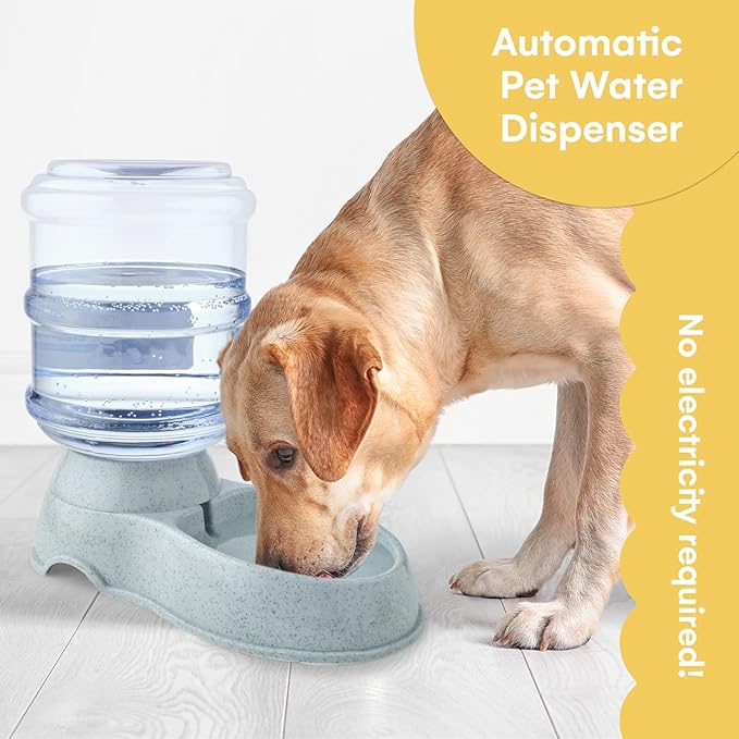 NOA Automatic Pet Water Dispenser | 3.8 l Cat and Dog Gravity Feeder, Waterer Dispenser Station, Automatic Water Station, Cat and Dog Water Bowl