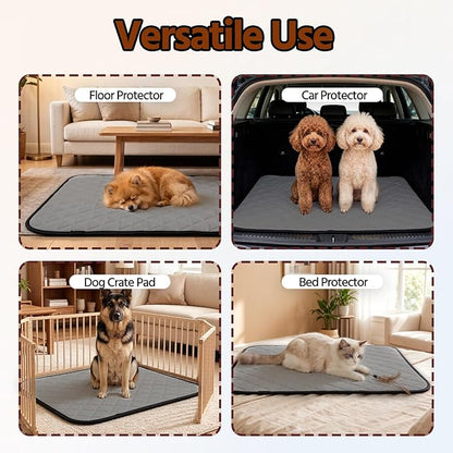 Washable Pee Pads for Dogs,Waterproof Dog Training Pads,Playpen Mat,Non-Slip Potty Pads,Super Absorbent Whelping Pads,Puppy Pad with Rounded Corn,Potty Pads (18x24(2 Pack))