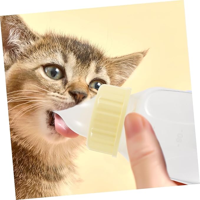 BESPORTBLE Tiny Pet Nursing Bottle Set Dog Bottle Puppy Milk Feeder Soft Nipple Safe for Pets Easy to Clean Portable Milk