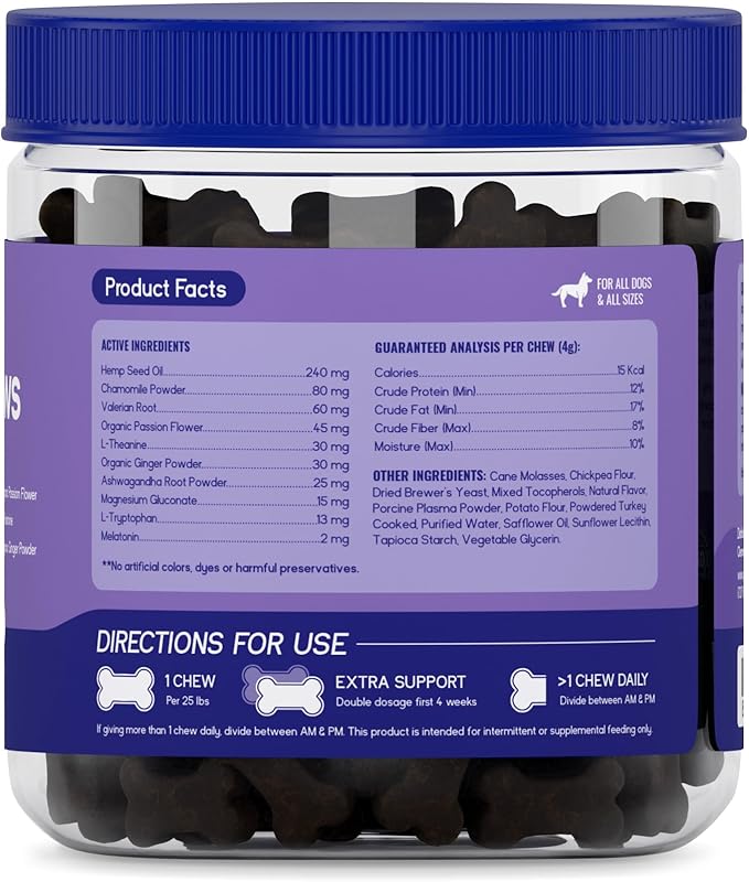PupGrade Calming Soft Chews - Promotes Relaxation & Helps Manage Stress for All Dogs - Supports Calm Stomachs & Muscles - No Wheat, Corn, or Artificial Ingredients - Meat Flavored - 360 Soft Chews