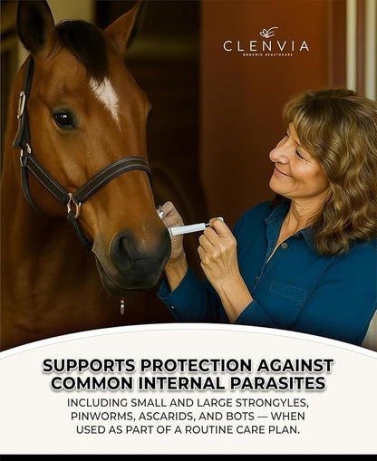 Ivermectin Horse Wormer Paste 1.87% – Apple Flavored 6.08g (0.21 oz) Oral Syringe – Treats Horses Up to 1,250 lbs – Adjustable 250 lb Weight Markings – Removes Worms & Bot Control – 6 Pack