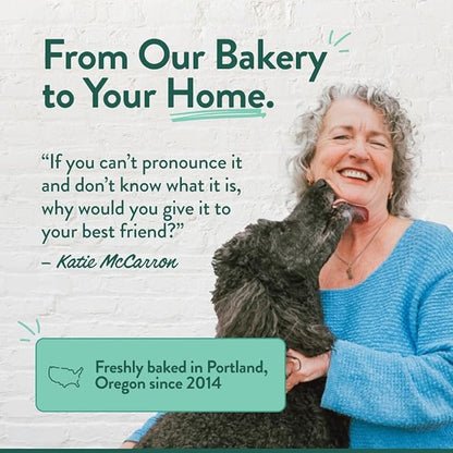 Portland Pet Food Company Bacon Dog Treats Healthy Biscuits for Large Medium & Small Dogs - Grain-Free, Human-Grade, All Natural Dog Cookies, Snacks & Training Treats - Made in the USA - 5 oz