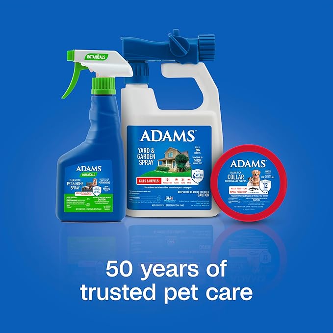 ADAMS Flea & Tick Collar for Dogs & Puppies, Flea Collar for 12 Month Prevention, Kills Fleas, Ticks & Repels Mosquitoes, Excluding California, One Size Fits All Dogs & Puppies, 2 Count