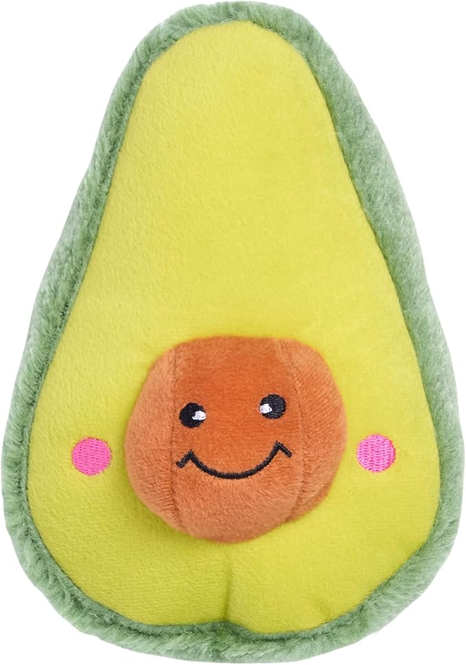 ZippyPaws NomNomz - Dog Squeaky Toys to Keep Them Busy, Funny Food Plush for Small & Medium Dogs, Cute Stuffed Puppy Toy, Pet Products, Gift for Dogs of All Breeds, Soft and Cuddly - Taco & Avocado