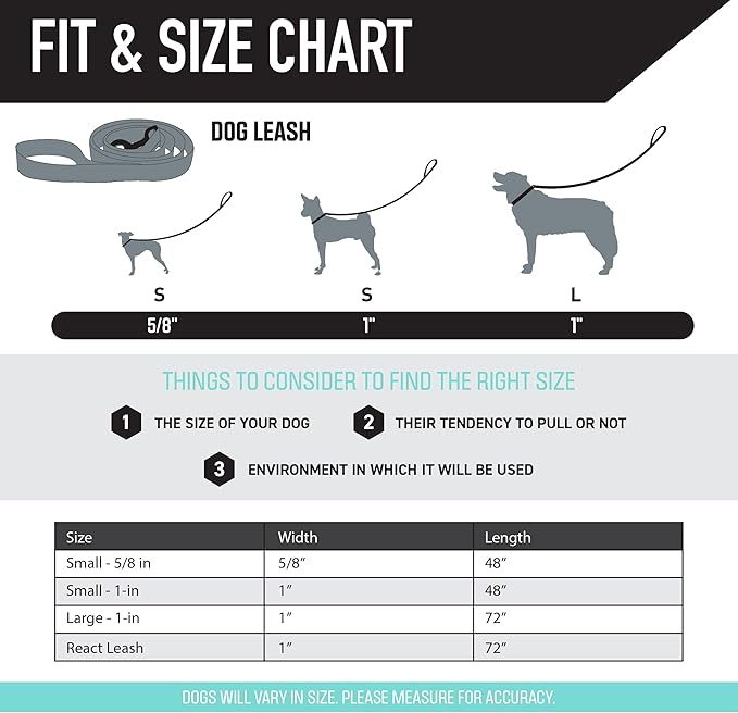 Wolfgang Heavy Duty Dog Leash, Pull-Tested for Walking & Training, BrookTrout Print, Large