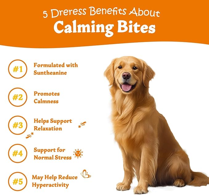 Calming Chews for Dogs - for Everyday Stress, Relaxation, Composure, and Separation Turkey 120 Count