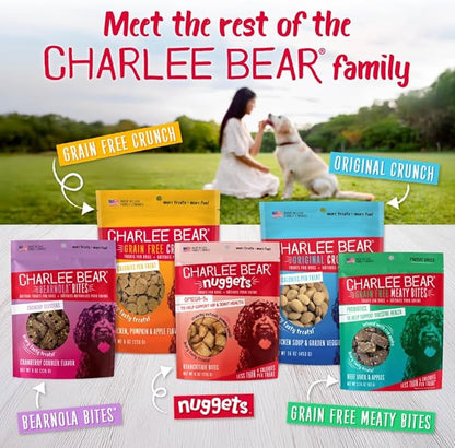 Charlee Bear Original Crunch Dog Training Treats, Liver Flavor, 3 Calories Each, Low Calorie Natural Rewards for Puppies to Adult Dogs, Made in USA, 6 oz (3-Pack)