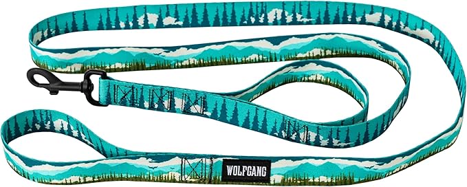 Wolfgang Heavy Duty Dog Leash, Pull-Tested to Over 800 lbs for Walking & Training, GreatEscape Print, Dual-Handle Large