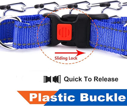Supet Dog Training Collar for Small Medium Large Dogs with Quick Release Buckle, Adjustable No Pull Dog Collar with Nylon Cover