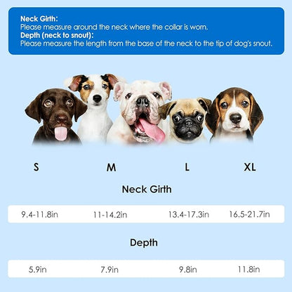 SAWMONG Soft Cone for Dogs – Extra Large Dog Recovery Collar, Adjustable E-Collar to Stop Licking After Surgery (XL, Blue)