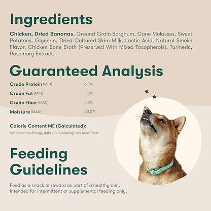 Jinx Chicken & Banana Training Treats Bundle for Dogs and Puppies - 4oz (Pack of 2)