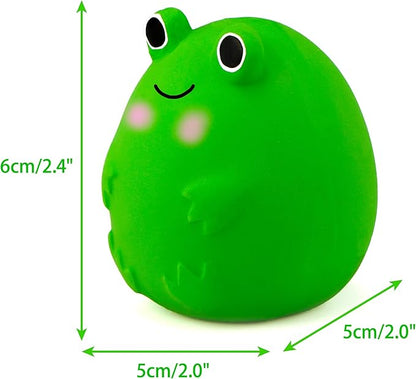 CHIWAVA 4PCS 2.4'' Squeak Latex Puppy Toy Funny Animal Sets Pet Interactive Play for Small Dog Assorted Color