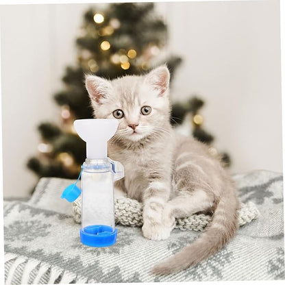 Handheld Pet Aerosol Spacer 35mm for Dog Cat Cough Treatment Easy to Use Comfortable Fit