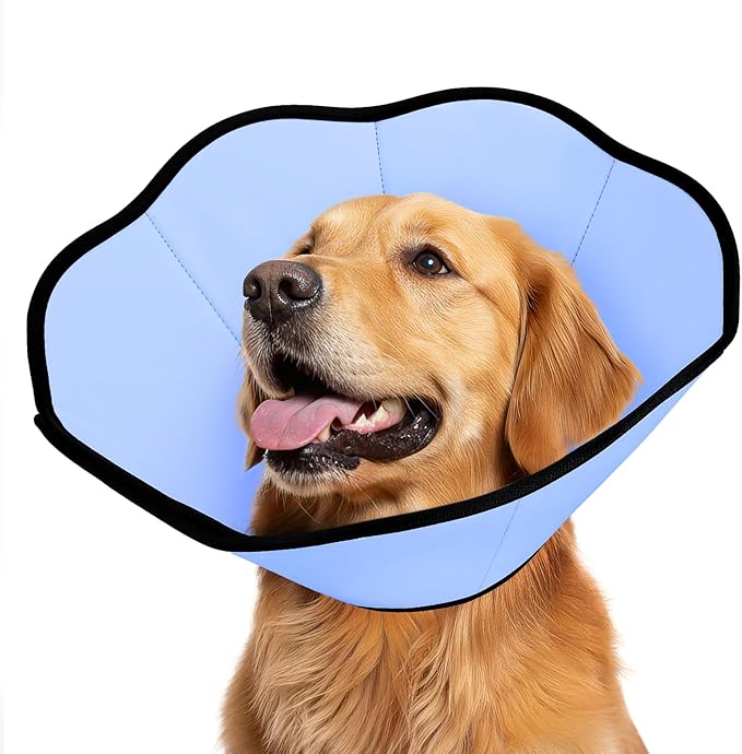 MIDOG Dog Cone Collar After Surgery, Soft Dog Cone Alternative to Stop Licking,Adjustable Elizabethan Recovery Cones for Small to Large Sized Dogs