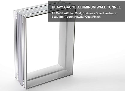Power Pet Automatic Electronic Pet Door by High Tech Pet - Pet Operated Dog Door, High Security, Air Tight, for Medium-Sized Dogs (10" x 12" Pet Opening), Wall Mount, Easy Install - PX-1W