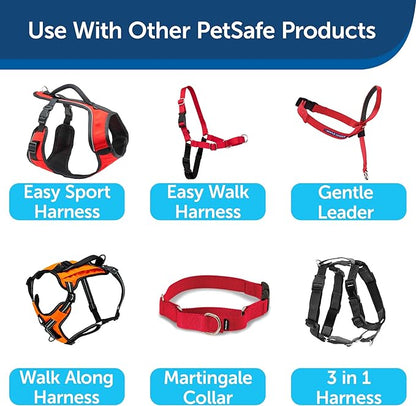 PetSafe Nylon Dog Leash – Strong, Durable, Traditional Style Leash with Easy to Use Bolt Snap for Small, Medium and Large Dogs – 3/8" x 6', Red