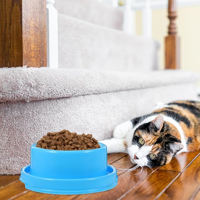 UKCOCO Dog Slow Water Feeder Dog Feeding Bowls Pet Water Bowl Pet Bowl Set Blue Outdoor Large Dog Water Bowl Dog Food Bowls Pets Food Feeder Pet Feeding Bowls Cat Food and Water Bowl Set