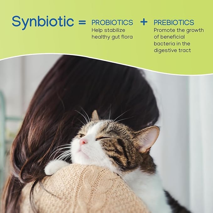 Virbac NEPHRODYL® Synbiotic Capsules - Kidney Support Supplement for Cats & Dogs, Probiotics & Prebiotics for Digestive Health, Small & Easy-to-Swallow Capsules, Made in The USA