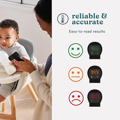 Homedics Dual-Use Ear and Forehead Thermometer, in-Ear and No-Touch Infrared Technology, Instant Results in 1 Second, Color-Coded Readings, Reliable and Accurate, Body and Object Temperature