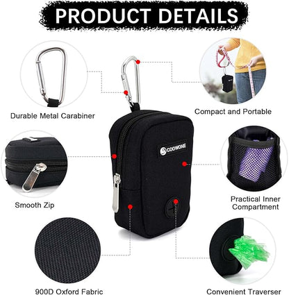 Dog Treat Pouch Dog Poop Bag Holder For Leashes, Pets Snack Container With Inner Mesh Bag, Puppy Supplies Perfect For Training And Walking - Hands Free Dog Waste Bag Dispenser -Dog Travel Accessories