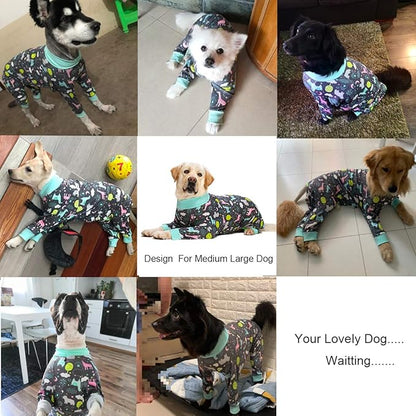 Surgery Recovery Suit Female Male for Dogs After Surgery Medium Large Dogs Onesie,Lightweight Dog Recovery Suit for Shedding Prevent Licking Surgical Wound,Dog Pajamas Pjs,Full Belly