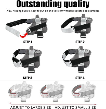 Bolux Dog Harness, No-Pull Reflective Dog Vest, Breathable Adjustable Pet Harness with Handle for Outdoor Walking - No More Pulling, Tugging or Choking