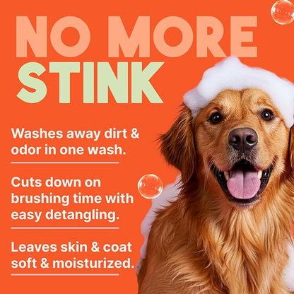 TropiClean 2-in-1 Dog Shampoo and Conditioner, Moisturizing Dog Detangler, Puppy Safe, Made in the USA, Papaya Scent, Cat & Kitten Safe, 20oz.