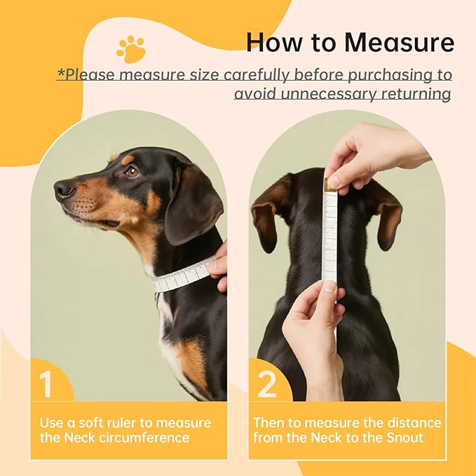 Dog Cone Collar for Surgery Recovery, Adjustable Soft Elizabethan Collar, Anti-Lick Protective Neck E-Collar for Dogs XL