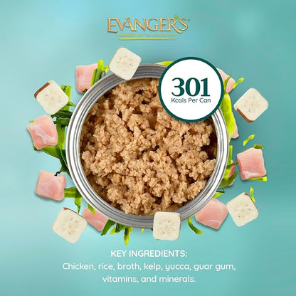 Evanger's Heritage Classics Senior & Weight Management Dog Food – 12 Count, 12.5 oz Each – Balanced Meat-Based Formula for Older, Overweight & Less Active Dogs – Grain & Gluten Free