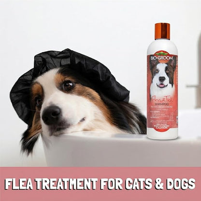 Bio-Groom Flea & Tick Dog Shampoo - Flea and Tick Prevention for Dogs, Cat Flea Treatment, Cruelty-Free, Made in USA, Natural Tick Repellent, Protein-Lanolin Shampoo - 12 fl oz 1-Pack