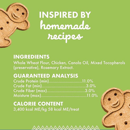 Buddy Biscuits 16 oz Box of Whole Grain Crunchy Dog Treats Made with Natural Roasted Chicken