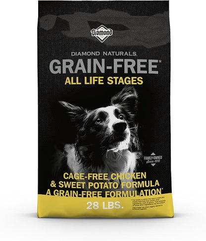 Diamond Naturals Grain Free Real Meat Recipe Premium Dry Dog Food With Real Cage Free Chicken 28Lb